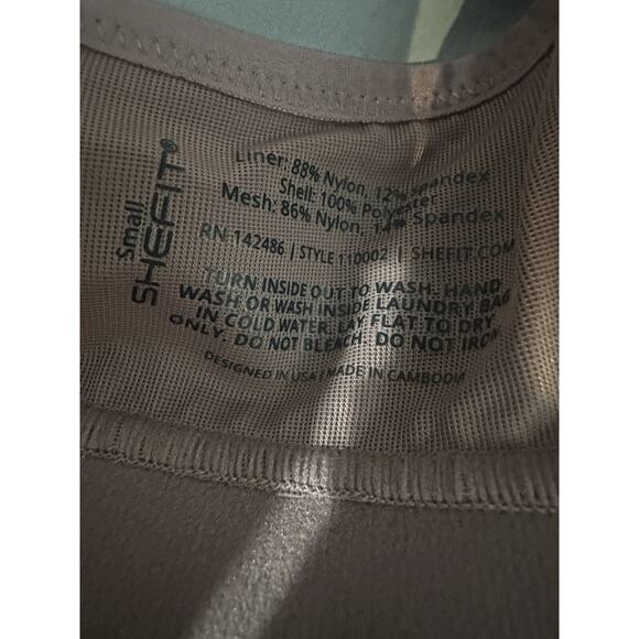 Shefit Ultimate Sports Bra High Impact Rose Taupe Front Zip Adjustable Small - Picture 7 of 10
